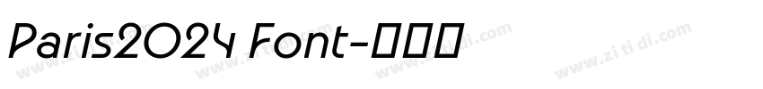 Paris2024 Font字体转换